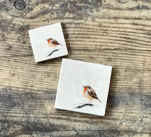 Load image into Gallery viewer, Robin natural marble stone coaster

