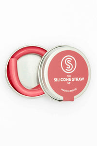 Single Silicone Straw in travel tin