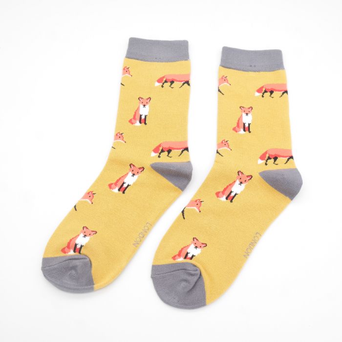 Foxes ladies socks yellow