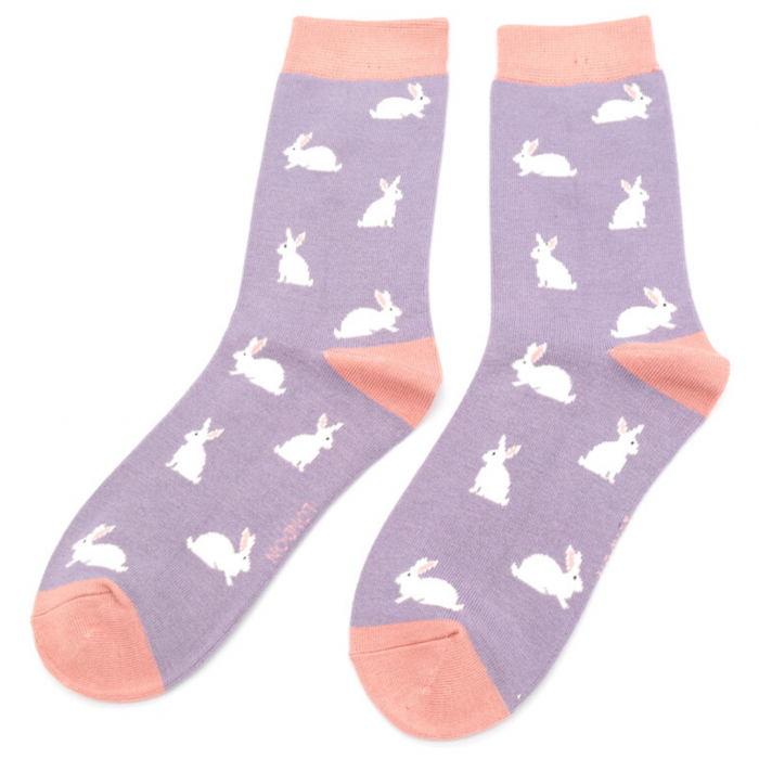 Rabbits ladies socks lilac