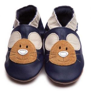 Inch Blue Shoes - Squeak navy mouse