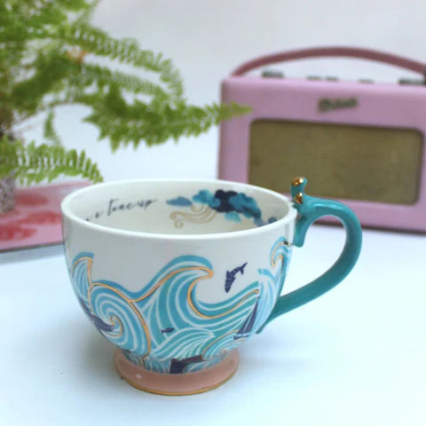 By The Sea Stormy Teacup