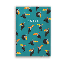 Load image into Gallery viewer, A5 Toucan Pattern Notebook
