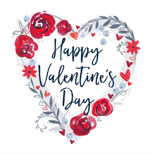 Happy Valentine's Day - heart roses