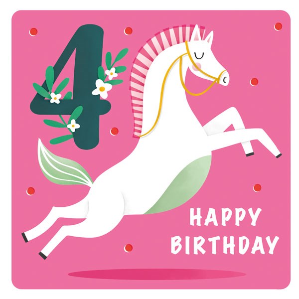 4 Happy Birthday horse